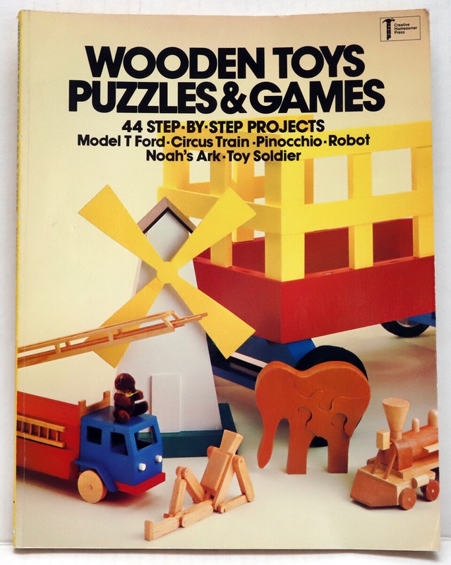 Wooden Toys Puzzles & Games Book~44 Projects~Color Illustrated-Dorazio
