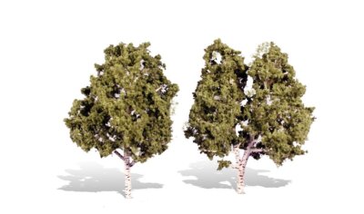 Woodland Scenics Classic Trees Built Waters Edge 5 to 6in Tall pkg(2) TR3536