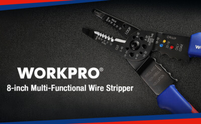 WORKPRO Wire Stripper 8-In Multi-Tool Wire Cutter for Crimping Stripping Cutting