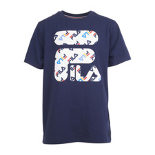 NWT Youth's FILA Boys' Han T-Shirt, Size Small, Blue, Logo Shirt 40 4B193
