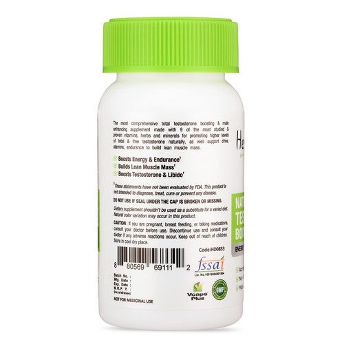 Natural Testosterone Booster Capsules Muscle Strength, Increase Energy & Stamina - Picture 3 of 4