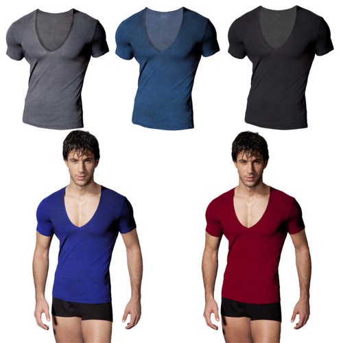 Male Silm Fit Cotton Undershirts | eBay