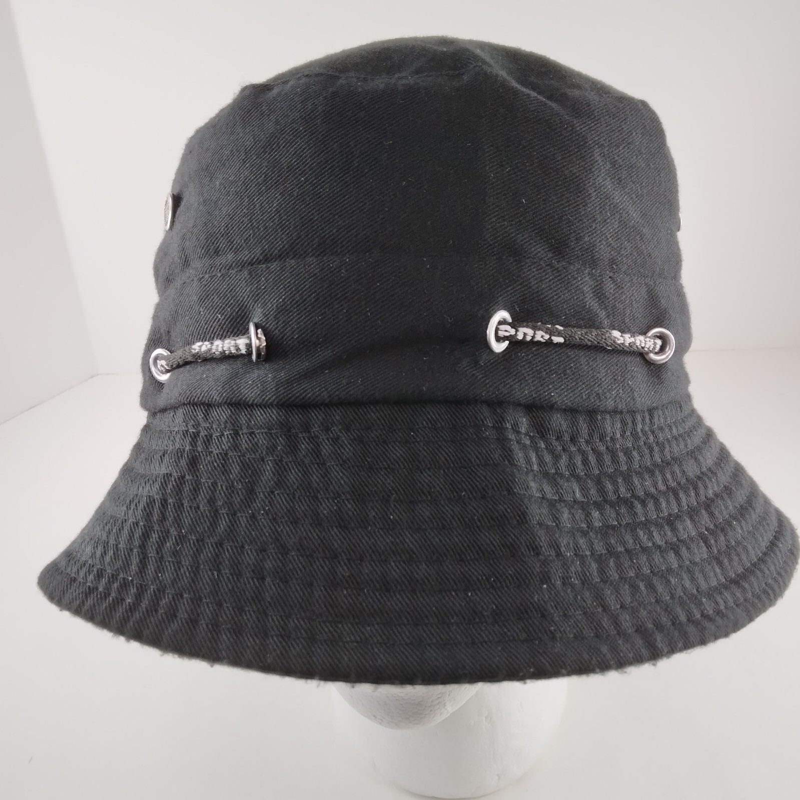 Black Bucket Hat for Fishing Camping Hunting Sun Protection-image