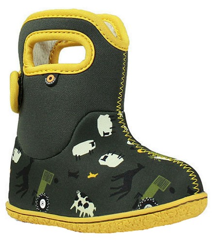 Bogs Kids Waterproof Boots Wellingtons Winter Warm Faux Fur Lined Boys Children - Picture 7 of 30