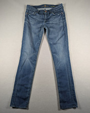 Vintage 7 For All Mankind Jeans Womens 29 Blue Roxanne Stretch Made In USA