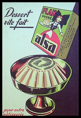 Affiche Publicitaire Vintage Alsa D'époque