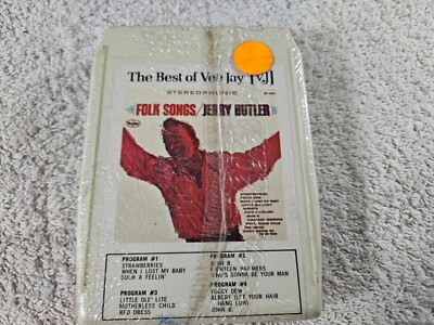 Jerry Butler- Folk Songs 8-track tape- Factory Sealed. Free US Shipping!