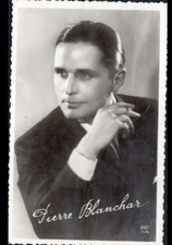 ARTISTE ACTEUR CINEMA / Buste de Pierre BLANCHAR (BLANCHARD) dédicace imprimée