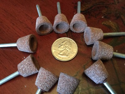 mounted point grinding air die grinder wheels cone 10 pcs 5/8 x 1/2  x 1/8 shank