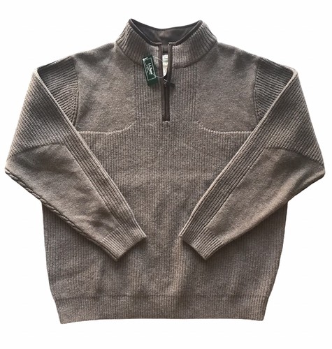 L.L. Bean 1/4 Zip Waterfowl Sweater Men 