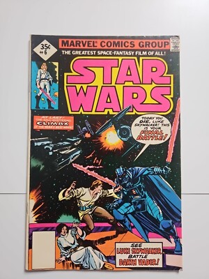 Star Wars #6 Marvel Comic Book 1977 First Appearance