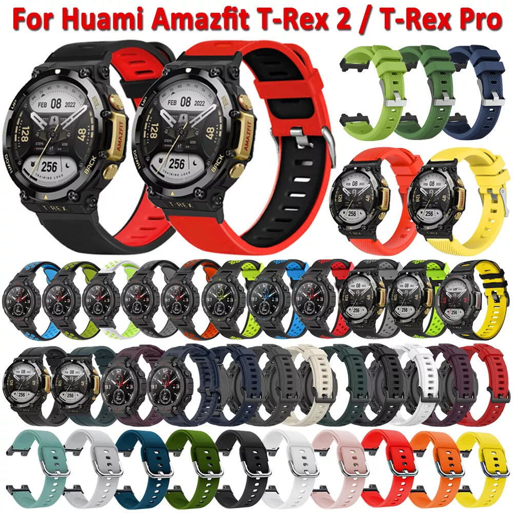 For Huami Amazfit T Rex 2 T Rex Pro Silicone Wrist Watch Strap Replacement Band