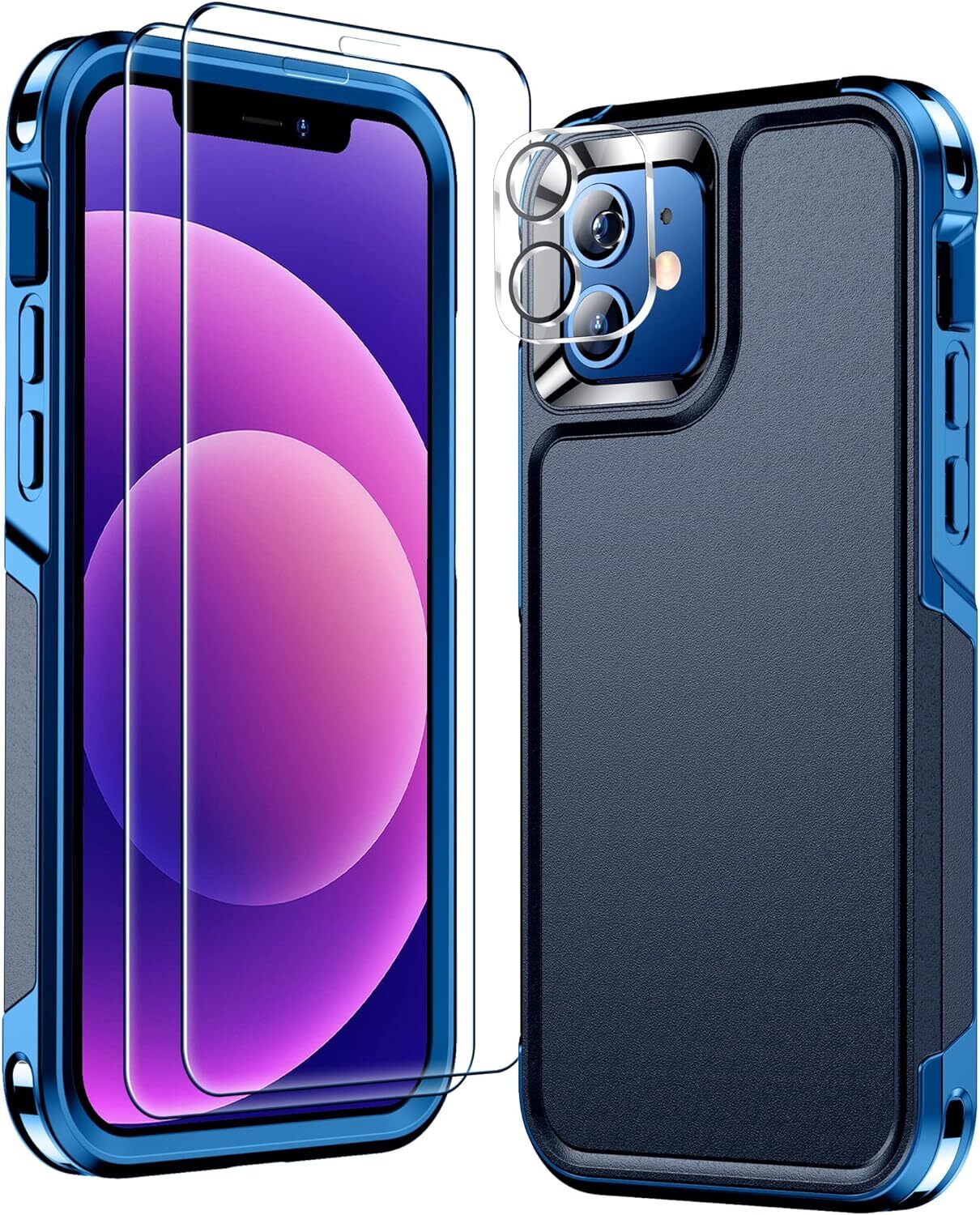 for iPhone 12 Case for iPhone 12 Pro Case, [12 FT Military Grade Drop Protection