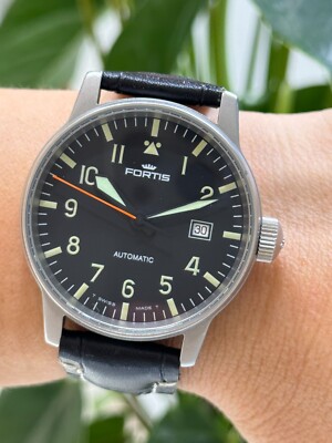 Cadran Fortis Noir 29,6 Mm – Pour Flieger 621.10.11 / ETA 2893-2 – Neuf