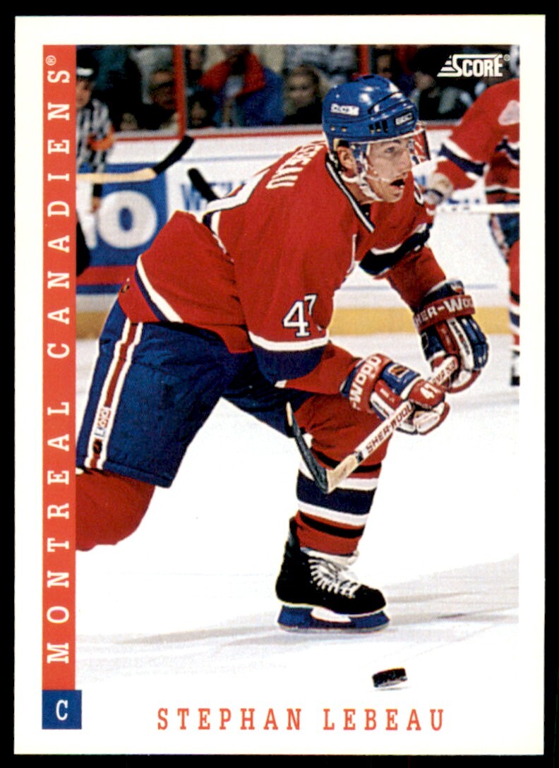 1993-94 Score Stephan Lebeau Montreal Canadiens #72