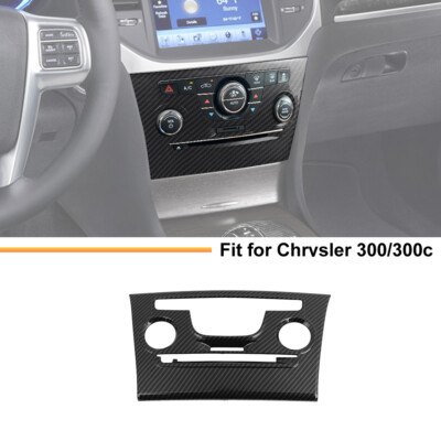 Carbon Air Condition Climate control panel Trim Cover For Chrysler 300 2010-2014