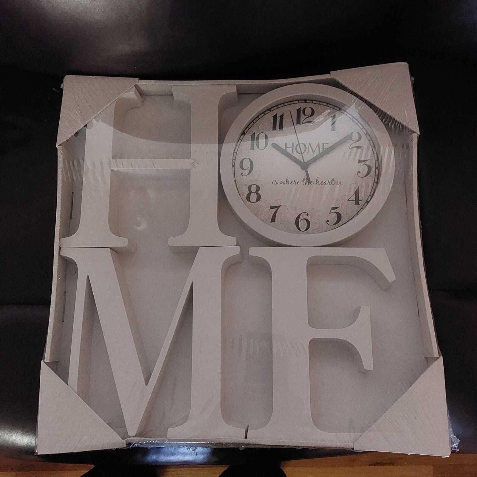 Wall Clock with home letters-image