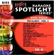 SOUND CHOICE KARAOKE 70's 80's v.3 cdg CD G SC8153 MINNIE RIPERTON MORE 15 SONG