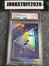 2020-21 Recon Anthony Edwards PSA 10 HOLO SP #125 RC Rookie Panini Rare silver