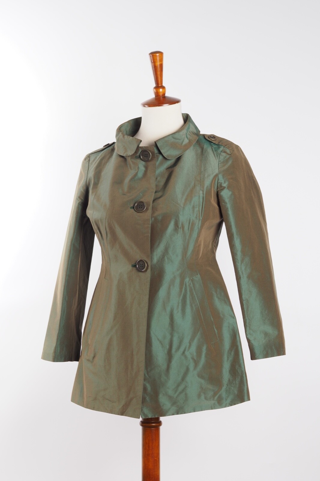 ALTRA Giacca leggera donna Alberto Aspesi seta cotone verde 40 S US6 US8 #W1