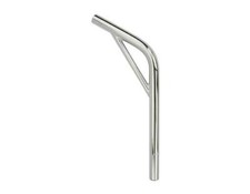New CHROMOLY Lay-back SEATPOST WITH Support Old School BMX Style 27.2mm CHROME