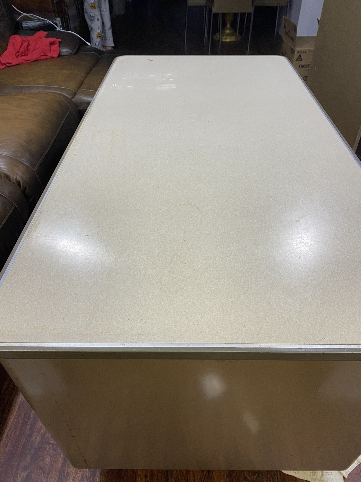 Vintage Industrial Mid Century Tanker Desk eBay