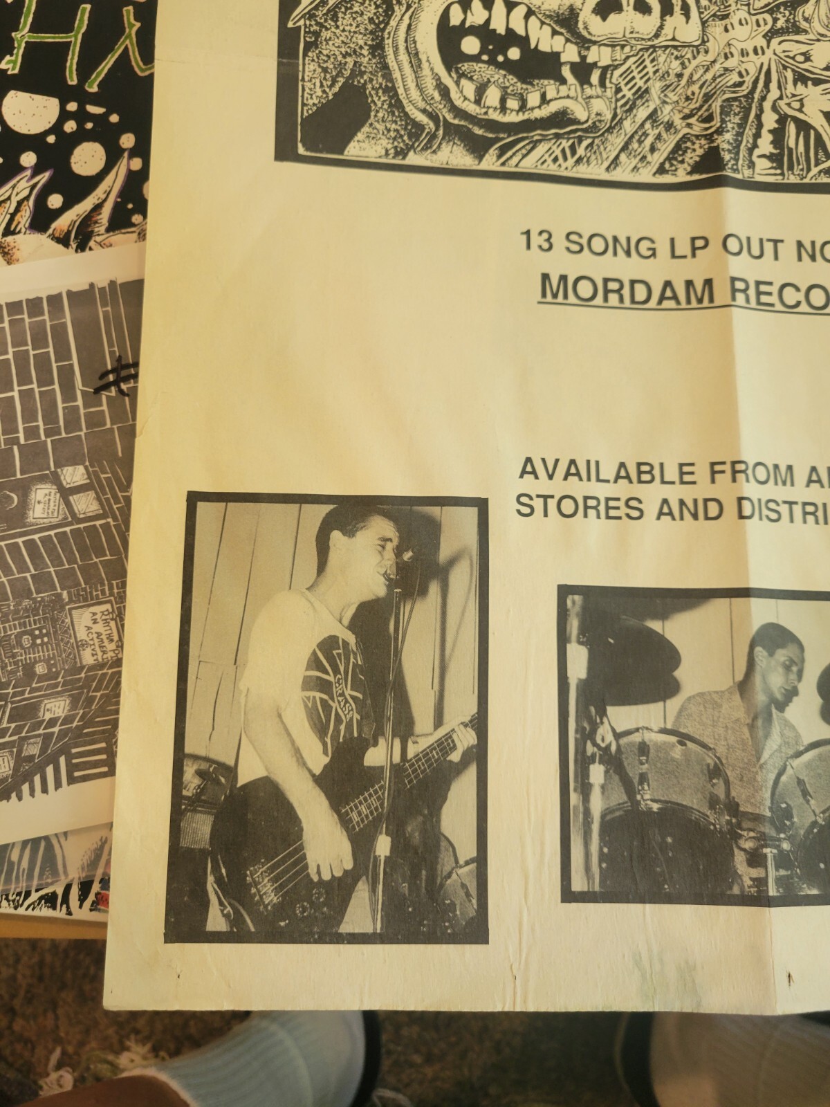 Rhythm Pigs orginal records +poster mdc rkl clown alley black flag verbal abuse