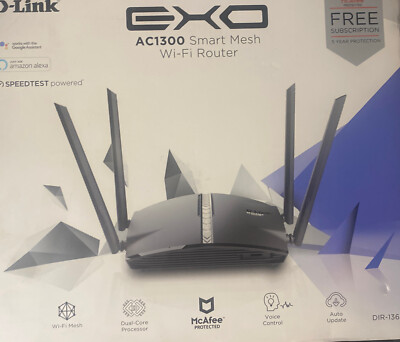 D-Link EXO AC1300 Smart Mesh WiFi Router