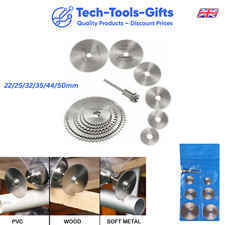 7pcs 22/25/32/35/44/50mm Cutting Disc Blade Kit Hobby Rotary Tool & Dremel - UK