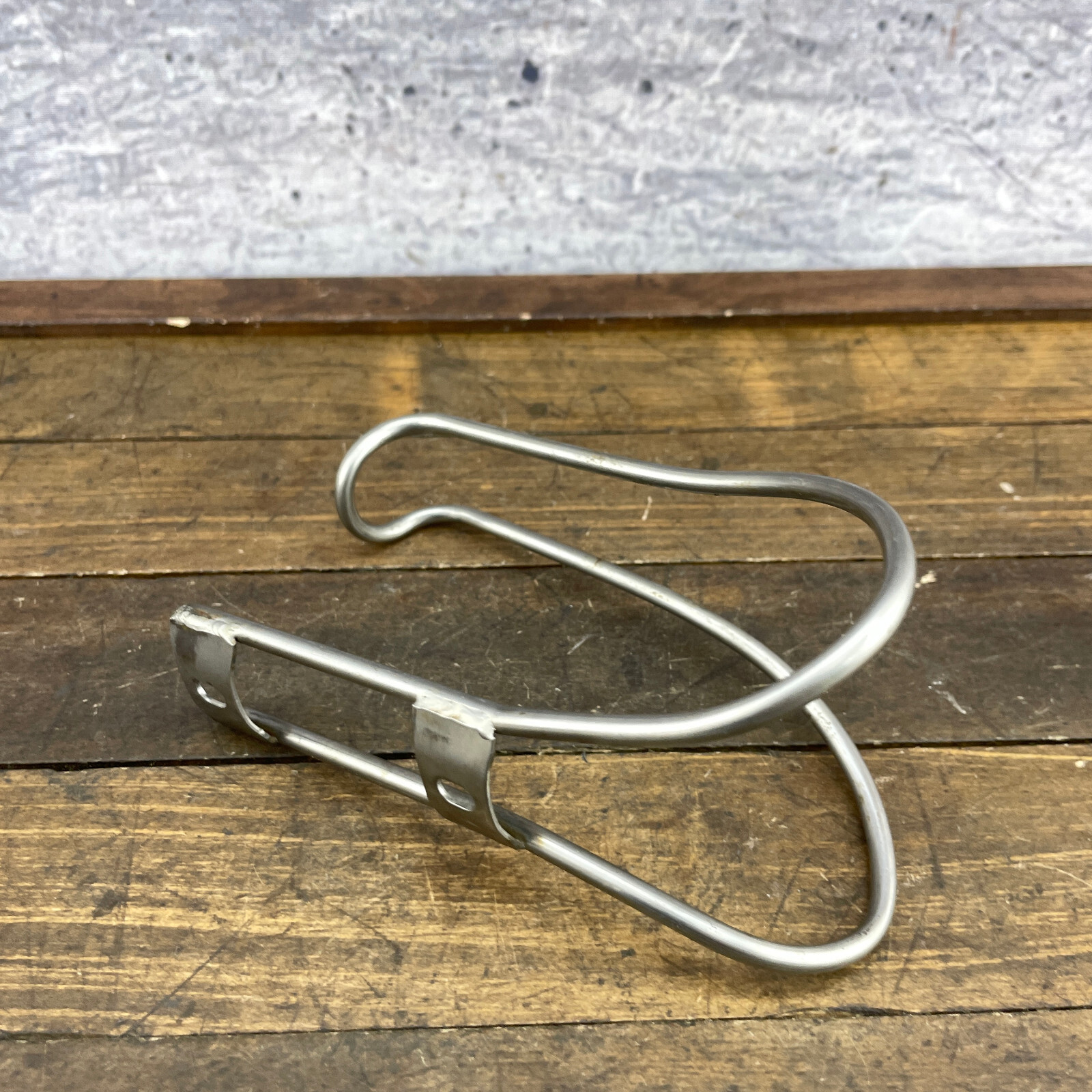 Vintage King Cage Water Bottle Cage Stainless Steel  SS Made in USA Bike Silver