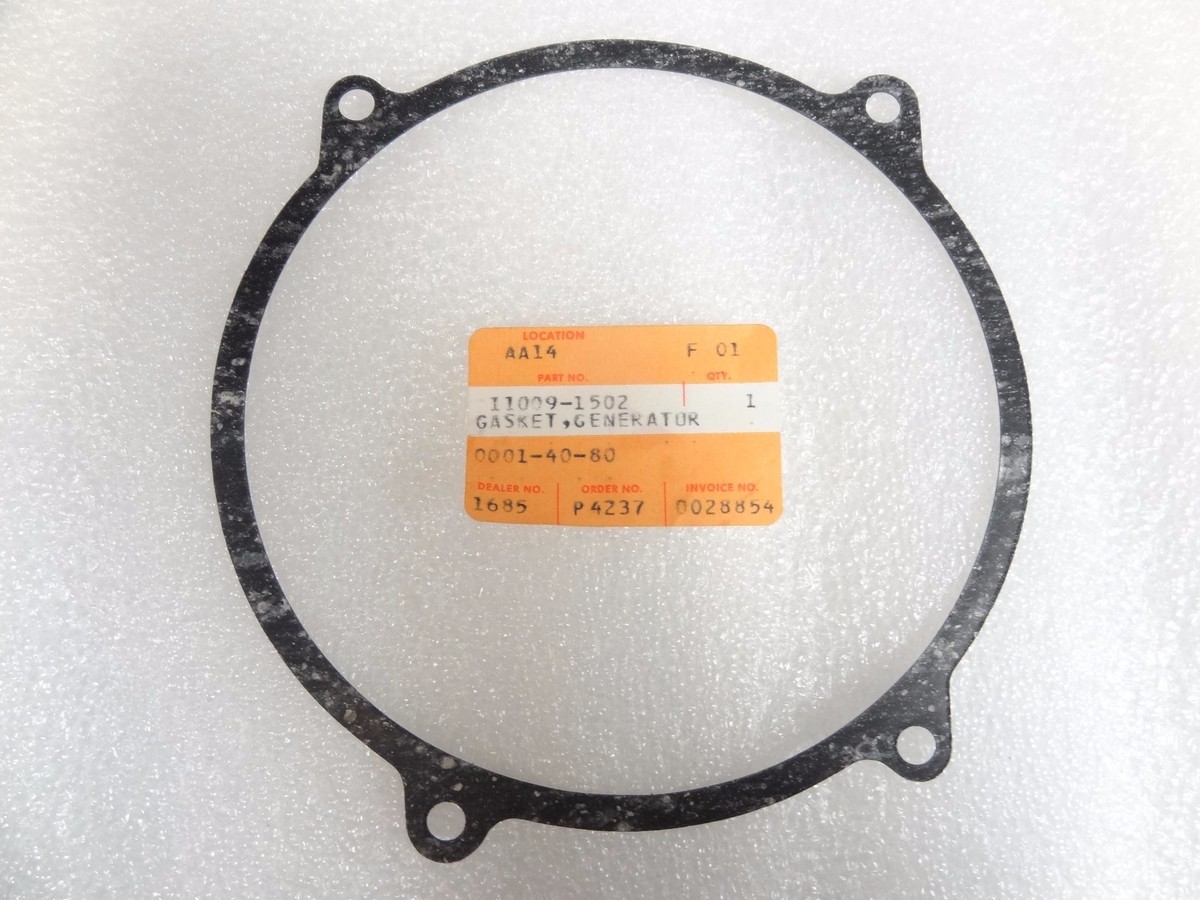 い。 Kawasaki NOS NEW 11009-1502 Generator Gasket ZX ZX600 Ninja