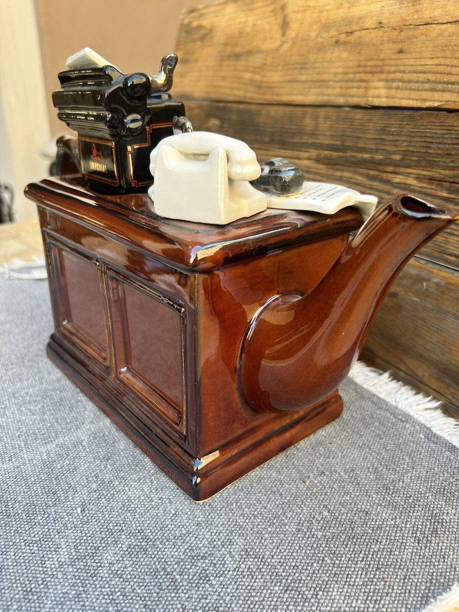 Large 12” P. Cardew Crime Writers Desk Teapot “Murder At The