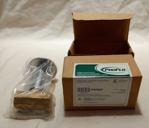 ProFlo 2 Pack PFSVS2CP Straight Log Lighter Valve Kit - Picture 1 of 3