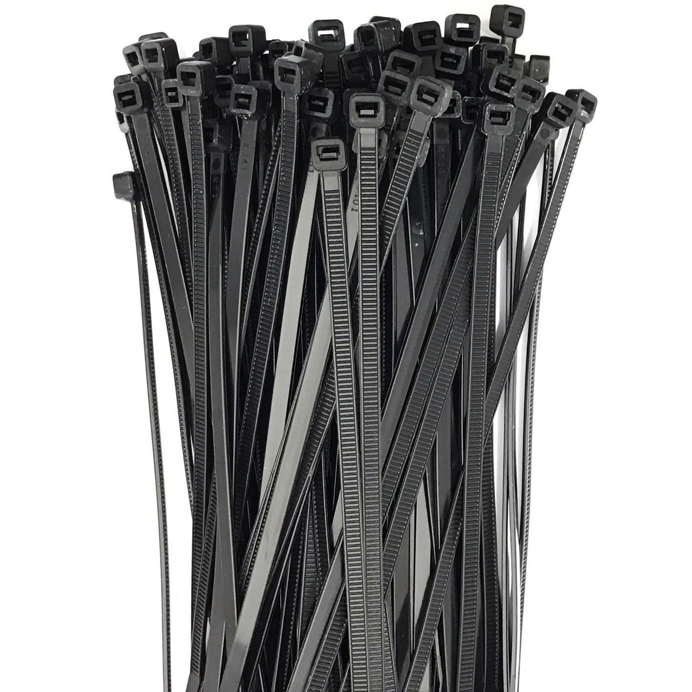 Black Nylon Zip Cable Ties Lock Tie Packs of 100 200mm / 300mm eBay
