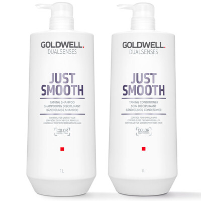 Goldwell Dualsenses Just Smooth Taming Shampoo+Conditioner je 1000ml= 2000ml SET