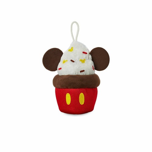 Disney Mickey & Minnie Mouse Cupcake Plush Christmas Ornament 2pc Set kids Toy - Picture 3 of 3
