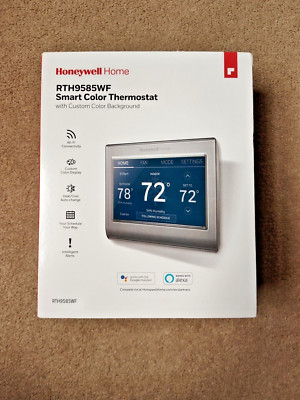Honeywell Home Smart Color Thermostat w/ Custom Color Background RTH9585WF New