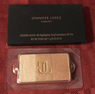 INGLOT JENNIFER LOPEZ COLLECTION FREEDOM SYSTEM HD HIGHLIGHTER TRIO SILVER DUST