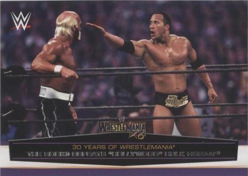 Wrestlemania 18 X8 The Rock Hulk Hogan icon vs icon T-shirt Sz L