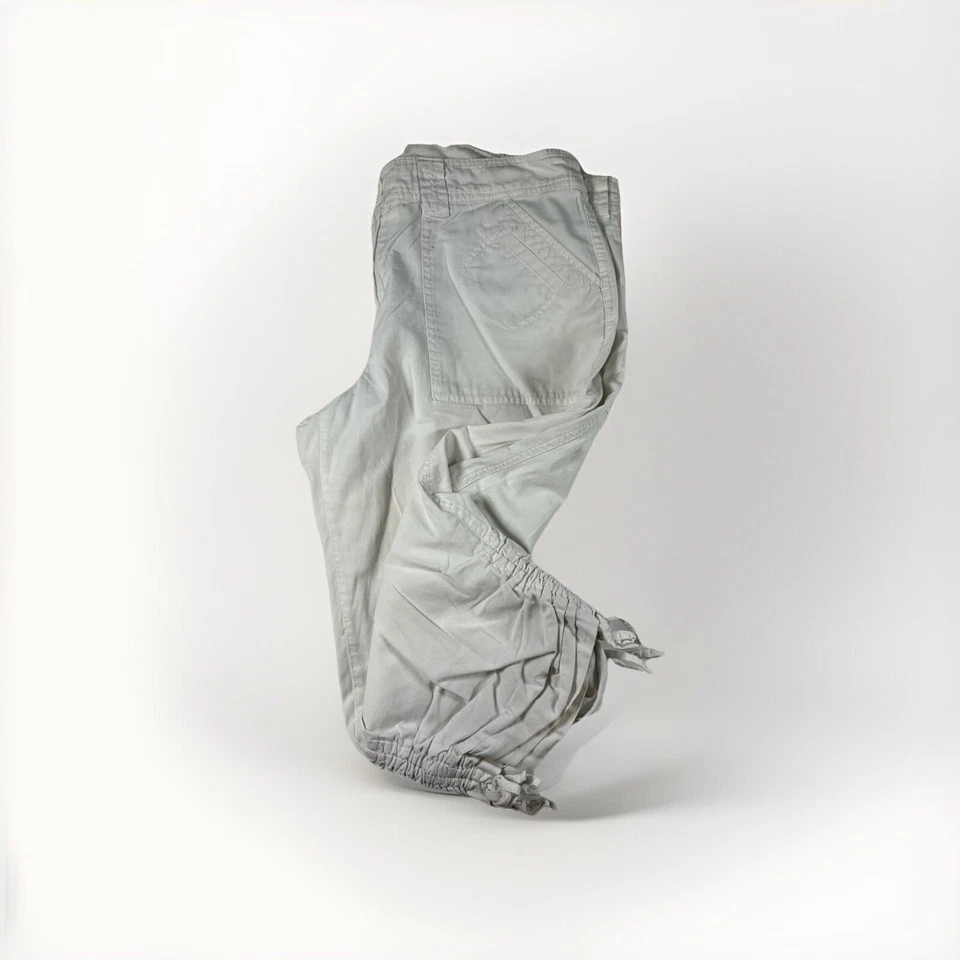 Pantalón corto Allison Brittney utilitario para mujer 10 caqui beige dobladillo ceñido elástico informal Foto 3 de 4