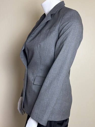 $395 Lauren Ralph Lauren Women's Blazer One Button Gray Sz 12 (B.138) - Picture 3 of 7