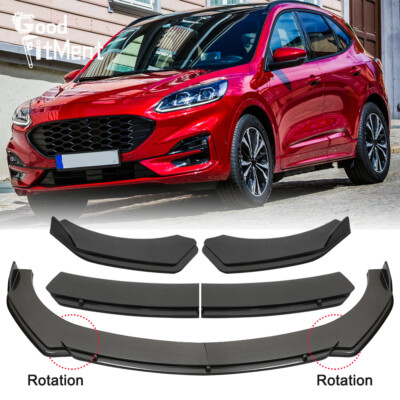 Kohlefaser Schwarz Frontspoiler Spoilerschwert Frontlippe Für Ford Kuga ST-Line