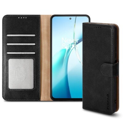 Hülle für OnePlus Nord CE4 Lite Leder Brieftasche RFID Karten Block Ständer Handy Cover
