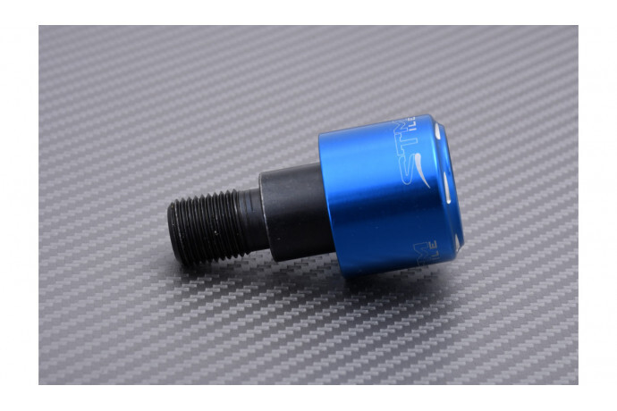 Embout de guidon Yamaha en aluminium STM premium | M6x25mm anodisé noir