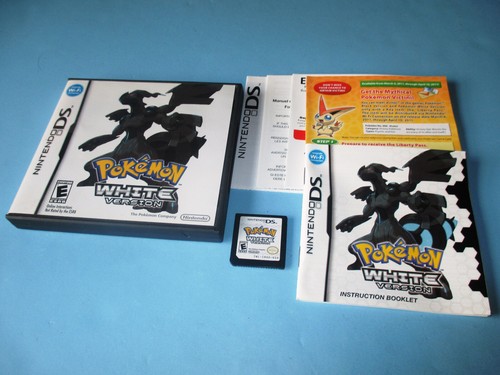 Pokemon Weiße Version (Nintendo DS) Lite DSi XL 3DS 2DS mit Hülle, Handbuch & Beilagen