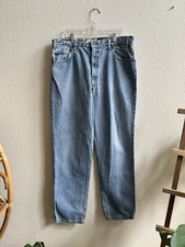 Pantalones de mezclilla Levi's 540 de colección años 90 calce relajado lengüeta naranja lavado claro para hombre talla 36x33