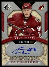 2008-09 SP Game Used Rookie Exclusive Autographs Kyle Turris Auto 004/100
