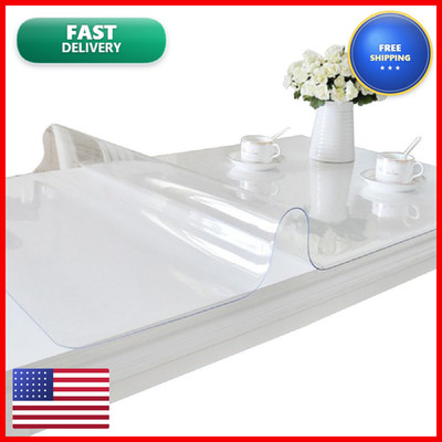 Etechmart Clear Plastic Table Cover Protector Rectangle 40 X 60 Thick