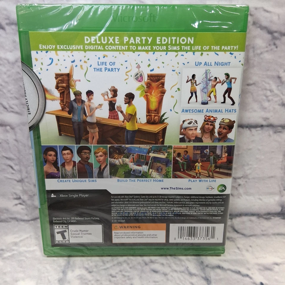 Die Sims 4: Deluxe Party Edition (Microsoft Xbox One) Spiel Neu Sealed - Bild 2 von 2
