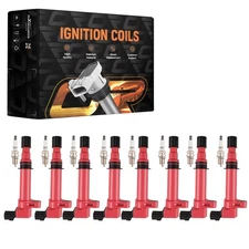 Ignition Coil & Spark Plug 8x for 2002-2004 Jeep Grand Cherokee WJ 4.7L V8